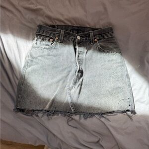 Levi's Gray Denim Skirt